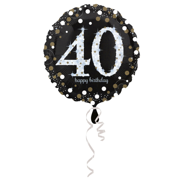 Ballons et hélium, ballons aluminium, ballons anniversaire, 40 ANS