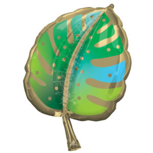 Ballons et hélium, ballon aluminium, Formes diverses, feuilles