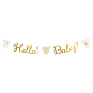 Occasions spéciales, baby shower, guirlande, hello baby