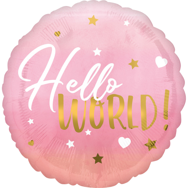 Occasions spéciales, baby shower, hello world, rose