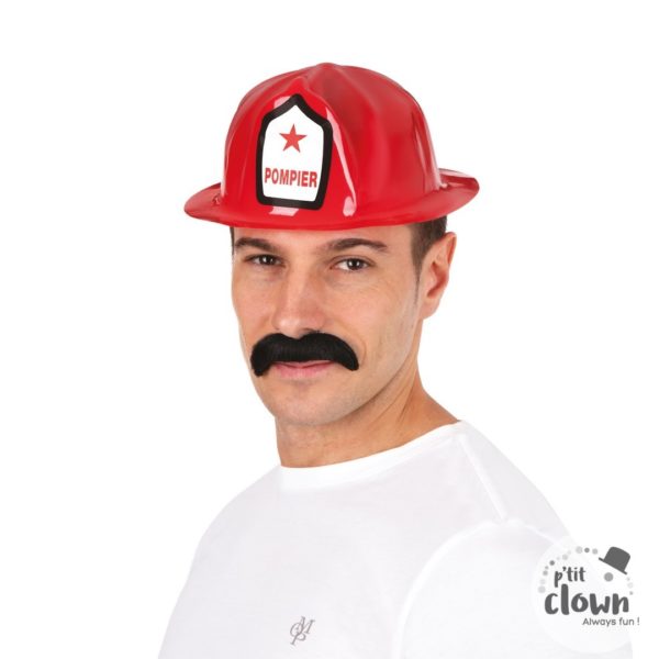 AACESSOIRES DE FETE-ACCESSOIRES POMPIER-CASQUE POMPIER-CASQUE POMPIER ADULTE