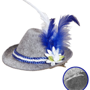 ACCESSOIRES DE FETE-ACCESSOIRES BAVAROIS-CHAPEAU BAVAROIS BLEU-OKTOBERFEST