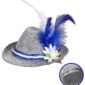 ACCESSOIRES DE FETE-ACCESSOIRES BAVAROIS-CHAPEAU BAVAROIS BLEU-OKTOBERFEST