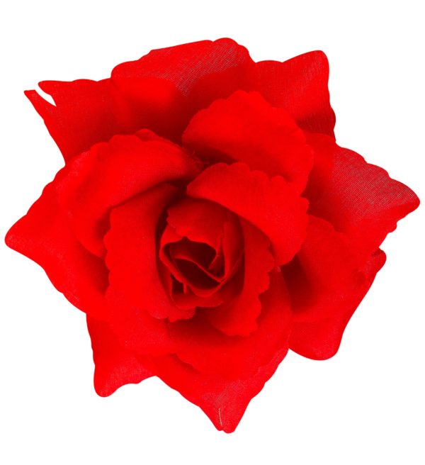 ACCESSOIRES DE FETE-ACCESSOIRES FLEURS-ROSE ROUGE-ACCESSOIRES POUR CHEVEUX