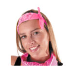 ACCESSOIRES DE FETE-ACCESSOIRES FLUO-BANDANA FLUO-BANDANA ROSE FLUO