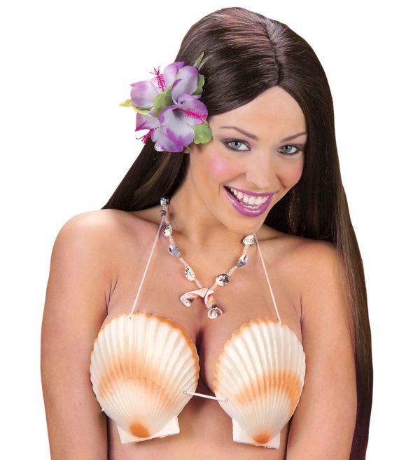 ACCESSOIRES DE FETE-ACCESSOIRES HAWAI-ACCESSOIRES HAWAIENNE-SOUTIEN GORGE COQUILLAGE