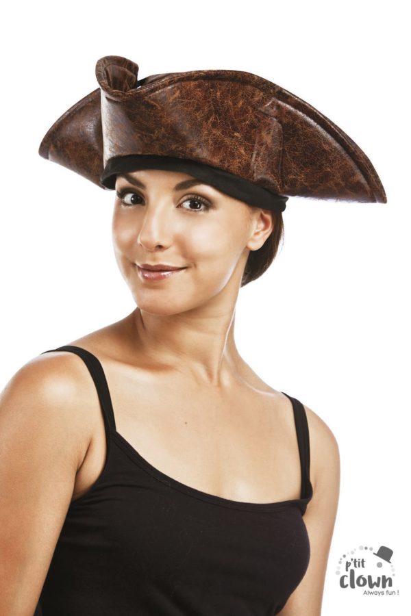 ACCESSOIRES DE FETE-ACCESSOIRES PIRATE-CHAPEAU PIRATE-TRICORNE PIRATE-PIRATE