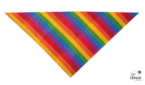 ACCESSOIRES DE FETE-BANDANA-BANDANA ARC EN CIEL-BANDANE MULTICOLORES