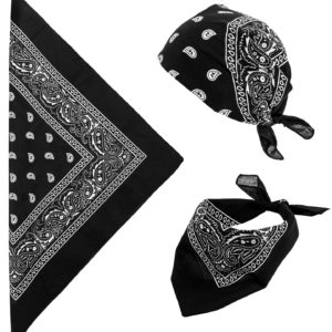 ACCESSOIRES DE FETE-BANDANA-BANDANA COWBOY-ACCESSOIRES COWBOY- BANDANA NOIR