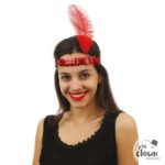 ACCESSOIRES DE FETE-BANDEAU CHARLESTON-CHARLESTON ROUGE