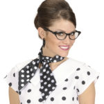 ACCESSOIRES DE FETE-BANDEAUX-FOULARD-FOULARD ANNEES 50-FOULARD CHEVEUX-FOULARD A PETITS POIS