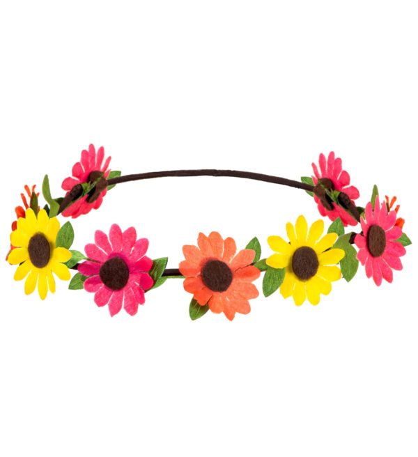 ACCESSOIRES DE FETE-BANDEAUX-BANDEAU A FLEURS-BANDEAU HIPPIE-ACCESSOIRES HIPPIE