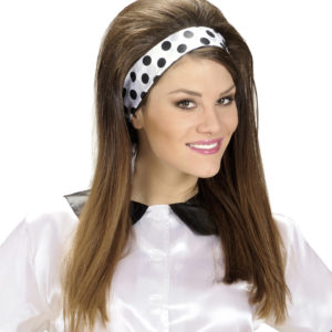 ACCESSOIRES DE FETE-BANDEAUX-FOULARD-FOULARD ANNEES 50-FOULARD CHEVEUX-FOULARD A PETITS POIS