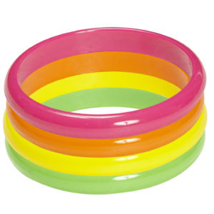 ACCESSOIRES DE FETE-BIJOUX-BIJOUX FLUO-ACCESSOIRES FLUO-BRACELETS FLUO-ANNEES 80