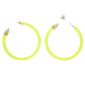 ACCESSOIRES DE FETE-BIJOUX-BOUCLES D OREILLES FLUO-BOUCLES D OREILLES JAUNE FLUO-ACCESSOIRES FLUO