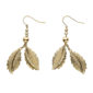 ACCESSOIRES DE FETE-BOUCLES D OREILLES FEUILLES DOREE-ACCESSOIRES ROMAINS-ACCESSOIRES ROMAINE-BIJOUX