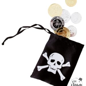 ACCESSOIRES DE FETE-BOURSE DE PIRATE-PIRATE-PIECES