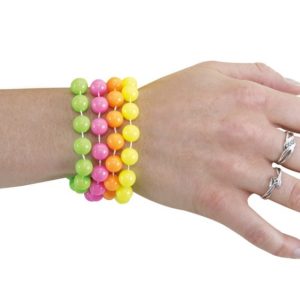 ACCESSOIRES DE FETE-BRACELETS PERLES FLUO-BRACELET-BRACELET PERLE-FLUO