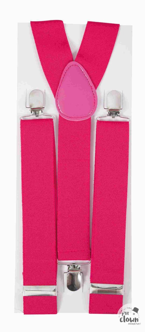 ACCESSOIRES DE FETE-BRETELLES-ACCESSOIRES BRETELLES-BRETELLES ROSES FLUO