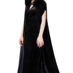 ACCESSOIRES DE FETE-CAPE-CAPE EN VELOURS NOIR