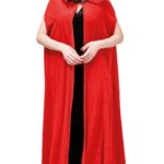ACCESSOIRES DE FETE-CAPE-CAPE EN VELOURS ROUGE
