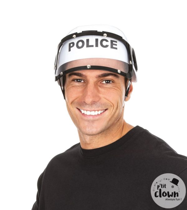 ACCESSOIRES DE FETE-CASQUE-CASQUE DE POLICIER-CASQUE DE POLICE