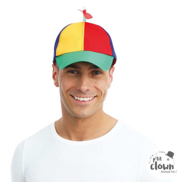 ACCESSOIRES DE FETE-CASQUETTE-CASQUETTE AVEC HELICE