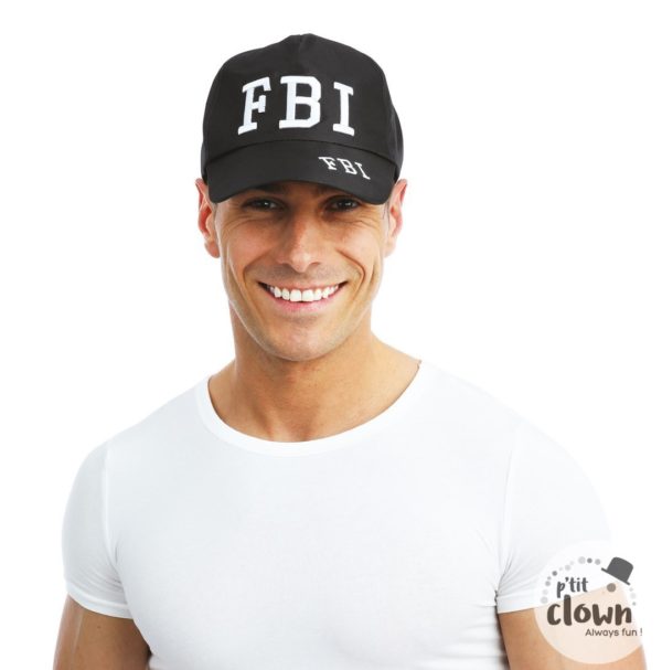ACCESSOIRES DE FETE-CASQUETTE-FBI-CASQUETTE FBI-POLICE