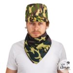 ACCESSOIRES DE FETE-CASQUETTE MILITAIRE-CASQUETTE CAMOUFLAGE-MILITAIRE