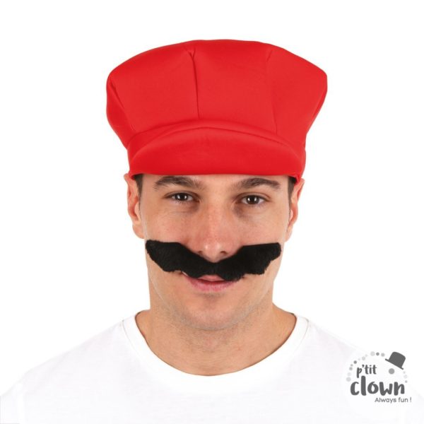 ACCESSOIRES DE FETE-CASQUETTE PLOMBIER ROUGE-CASQUETTE-PLOMBIER