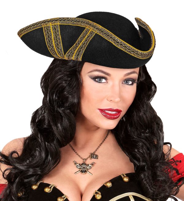 ACCESSOIRES DE FETE-CHAPEAU-CHAPEAU TRICORNE-CHAPEAU PIRATE-TRICORNE PIRATE-ACCESSOIRES PIRATE