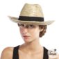 ACCESSOIRES DE FETE-CHAPEAU DE PAILLE-CAHPEAUX-CHAPEAU DE PAILLE COW BOY