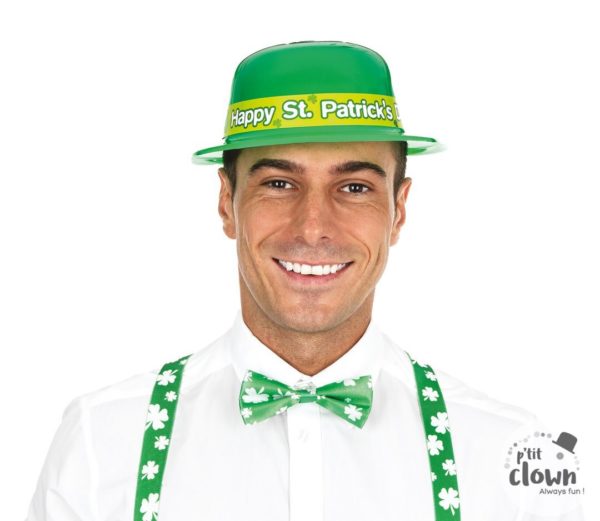ACCESSOIRES DE FETE-CHAPEAU MELON-SAINT PATRICK-CHAPEAU MELON SAINT PATRICK-ACCESSOIRES SAINT PATRICK