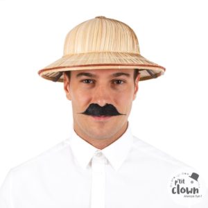 ACCESSOIRES DE FETE-CHAPEAUX-CHAPEAU COLONIAL-CHAPEAU DE PAILLE COLONIAL
