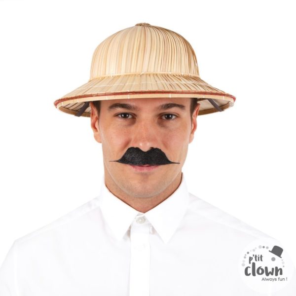 ACCESSOIRES DE FETE-CHAPEAUX-CHAPEAU COLONIAL-CHAPEAU DE PAILLE COLONIAL