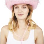 ACCESSOIRES DE FETE-CHAPEAUX-CHAPEAU COW GIRL-ROSE