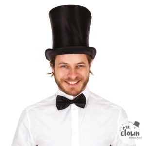 ACCESSOIRES DE FETE-CHAPEAUX-CHAPEAU HAUT DE FORME-CHAPEAU HAUT DE FORME 20CM