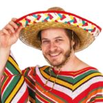 ACCESSOIRES DE FETE-CHAPEAUX-CHAPEAU SOMBRERO-MEXIQUE-ACCESSOIRES MEXIQUE