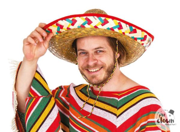 ACCESSOIRES DE FETE-CHAPEAUX-CHAPEAU SOMBRERO-MEXIQUE-ACCESSOIRES MEXIQUE