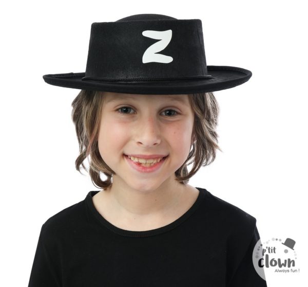 ACCESSOIRES DE FETE-CHAPEAUX-CHAPEAU ZORRO ENFANT