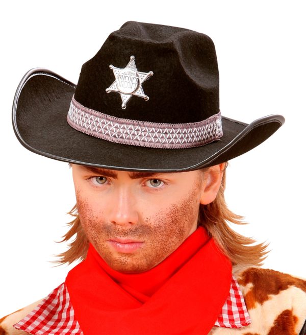 ACCESSOIRES DE FETE-CHAPEAUX-CHAPEAUX SHERIF-CHAPEAU COWBOY ENFANT