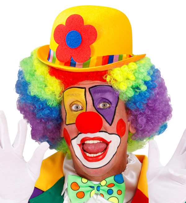 ACCESSOIRES DE FETE-CHAPEAUX-CHPEAU CLOWN-CHAPEAU AVEC FLEUR