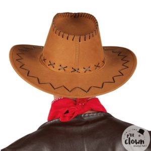 ACCESSOIRES DE FETE-CHEAPEAU COWBOY-CHAPEAUX-COWBOY-CHAPEAU COWBOY MARRON
