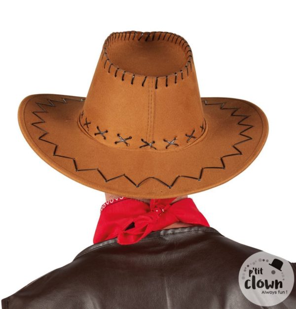 ACCESSOIRES DE FETE-CHEAPEAU COWBOY-CHAPEAUX-COWBOY-CHAPEAU COWBOY MARRON