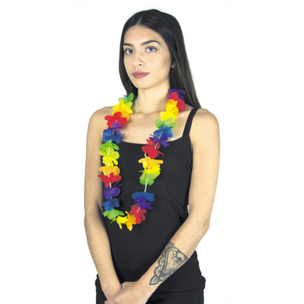 ACCESSOIRES DE FETE-COLLIER-COLLIER HAWAI-ACCESSOIRES TROPICAL-COLLIER HAWAI MULTICOLORES