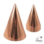 ACCESSOIRES DE FETE-CONE EN CARTON ROSE GOLD-CHAEPAU POINTU-COTILLON