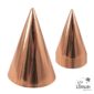 ACCESSOIRES DE FETE-CONE EN CARTON ROSE GOLD-CHAEPAU POINTU-COTILLON