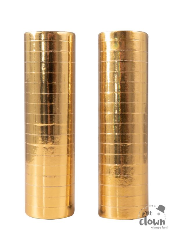 ACCESSOIRES DE FETE-COTILLONS-SERPENTINS-SERPENTINS OR-ROULEAUX SERPENTIN