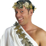 ACCESSOIRES DE FETE-COURONNE DE LAURIER-COURONNE DE ROMAIN-ACCESSOIRES ROMAIN