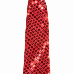 ACCESSOIRES DE FETE-CRAVATE-CRAVATE A SEQUINS-CRAVATE ROUGE-DISCO-ACCESSOIRES DISCO
